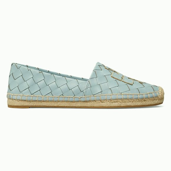Tory Burch Ines Woven Leather Espadrilles